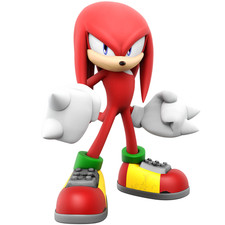 Knuckles Sonic Hedgehog Weatherproof Anime Sticker 6" Car Decal