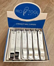 Pro tool Straight Nail Clippers Finger Toe Cutter Trimmer - 12 Pcs