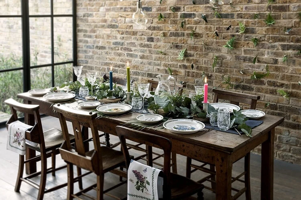 Portmeirion Botanic Garden Square Salad Bowl | 10.5 Inch Serving Bowl with... - Image 2 of 2