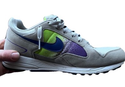 Nike Air Skylon 2 Gray Purple Green Blue Men's Athletic Sneaker Suede Upper