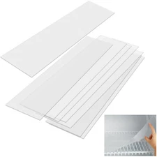 8 Pcs Frosted Plastic Shelf Liner Waterproof Non Adhesive Shelf Mats for Wire...