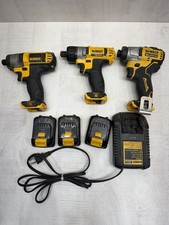 Large Lot Of Dewalt Battery Powered Tools With 3 Batteries And Charger