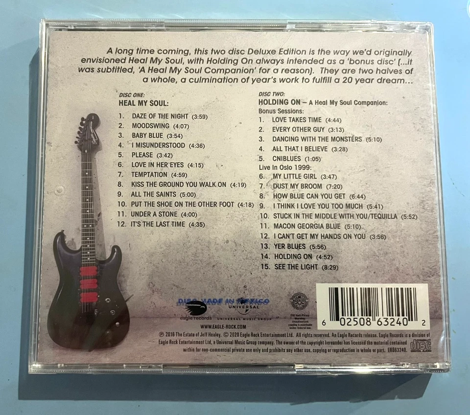 Jeff Healy Heal My Soul-Deluxe Edition 2-CD NEW SEALED 2020 Blues Foto 2 de 4