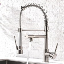 AIMADI Contemporary Kitchen Sink Faucet,Single Handle Brushed Nickel