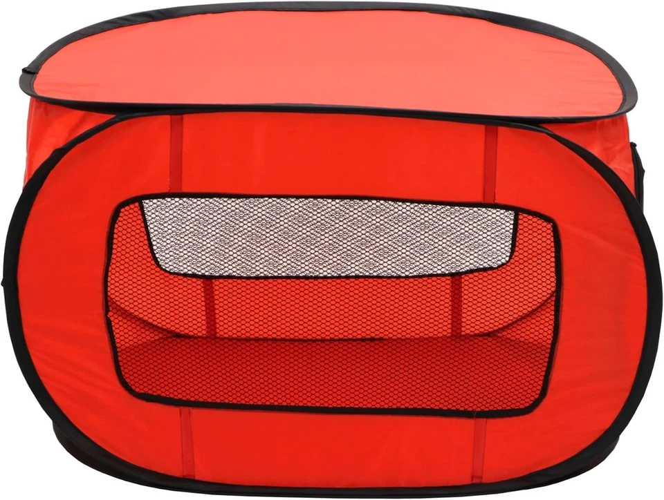 Cajón emergente grande para perros Travel-Friendly X - diseño rojo ligero y cómodo Foto 3 de 4