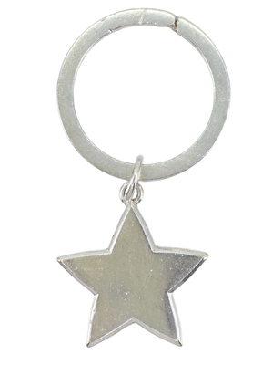 TIFFANY & Co 2000 STERLING SILVER STAR KEY CHAIN ~ 2.25