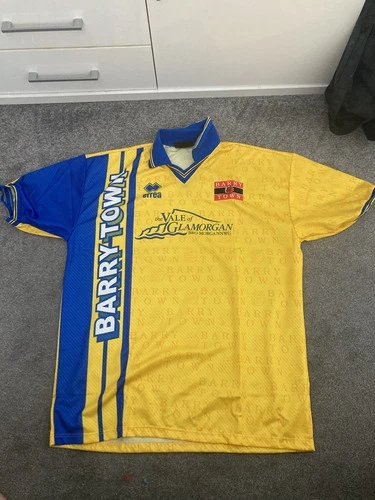 Barry Town Football Shirt Size XXL Iconic Barry Shirt Rare Collectible Item￼ 