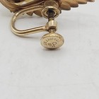 Vintage 1/20 14K Gold Filled Rose Brooch & Screw Back Earrings Matching Set — photo 6