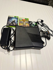 Xbox 360 Slim 4GB Console Bundle Tested Working Controller Games HDMI Ready