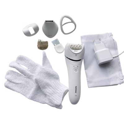 Philips Epilierer Series 8000, kabelloser Nass- und Trockenepilierer für Beine u