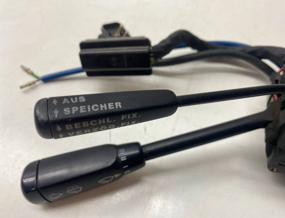 Mercedes W126 SE SEC SEL steering column switch indicator lever cruise control lever 6 pole - Image 2 of 4