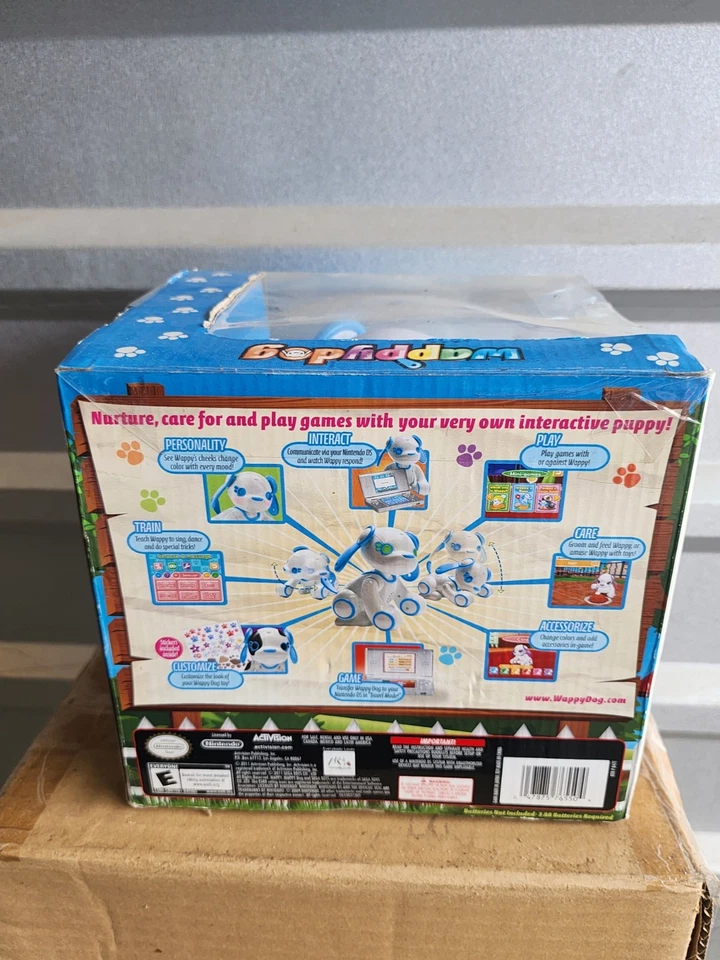Wappy Dog Nintendo DS, 2011 Interactive Dog & Game Bundle NEW PACKAGE DISTRESS  - Image 3 of 4