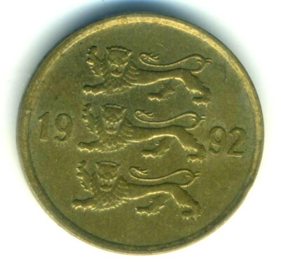 Estonia 10 senti  1992 aUNC Combined Shipping
