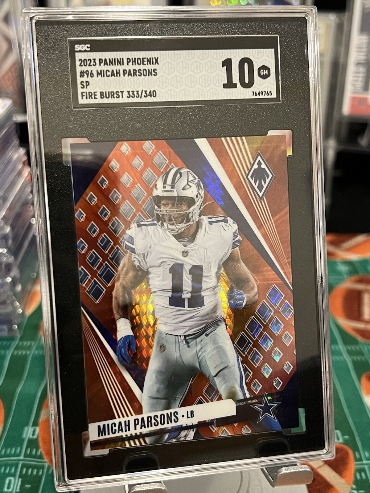 Phoenix 96 2023 Panini Phoenix - Micah Parsons #96 Fire Burst /340 for sale online ...