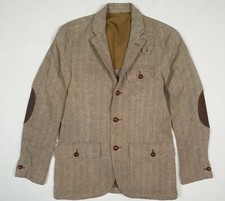 Polo Ralph Lauren Blazer Jacket Asford Sport Coat Herringbone Linen Silk NWT 38
