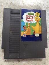BIG BIRD'S HIDE AND SPEAK GAME ORIGINAL Nintendo System SESAME STREET NES HQ