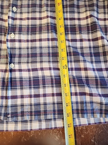 VTG Ralph Lauren Shirt Mens XL Blue Plaid Greggor Preppy Short Sleeve Button Up - Picture 2 of 6
