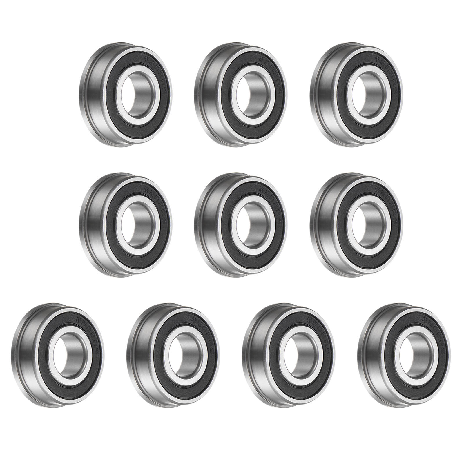 4 Cuscinetti A Sfera F6202-2RS Con Flangia - 15x35x11mm Per Attrezzature Industriali E Go-Kart - Foto 9