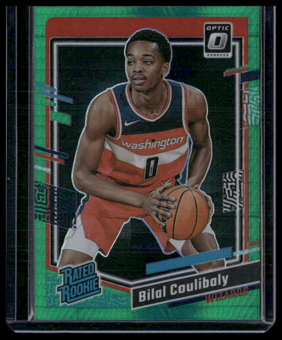 2023-24 Donruss Optic #243 Bilal Coulibaly Hyper Green