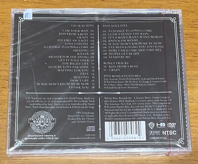 Seal Hits 2009 NEW SEALED Limited Edition CD DVD Greatest Hits