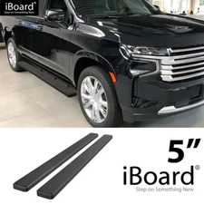 APS Running Board Side Step Bar 5in Black Fit Chevy Suburban 21-25