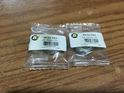 (2) BL  - R10 2RS 0.625'' ID x 1.375'' R10 2RS 1 Row Double Seal Radial Ball Bear