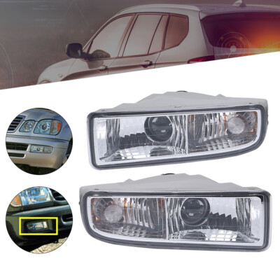 Front Bumper Fog Light Pair For Lexus LX470 1998-2007 W/Blub Driving Lamp LH+RH