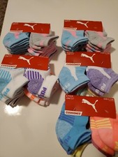 PUMA Kids Low Cut Cushioned 6 pair Size 0-12 Months Socks None Sleeper pickone