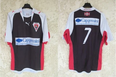 Maillot rugby BO BIARRITZ OLYMPIQUE porté n°7 PUMA vintage away match worn shirt - Photo 1/4