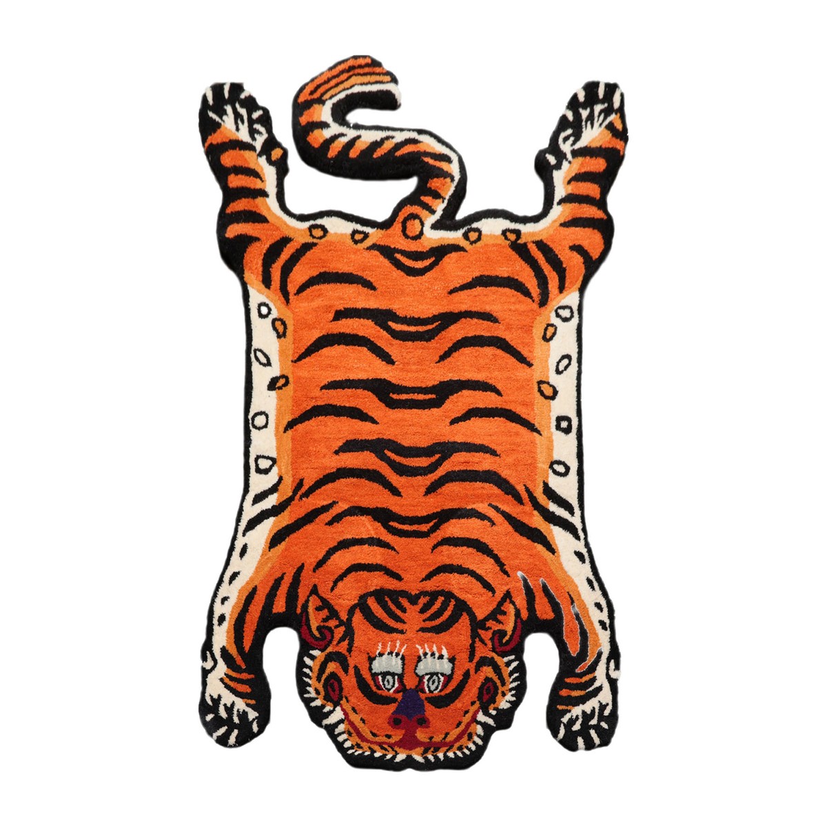 3'x5' Novelty/Animal Tiger Hand Tufted 100% Wool Oriental Area Rug