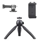 ARTCISE Smart Mini Tripod Table Tripod Clamp Black for Smart Phone DSLR Camera