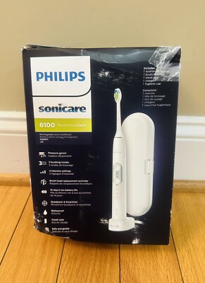 Philips Sonicare ProtectiveClean 6100 Rechargeable Toothbrush HX6877/21 White