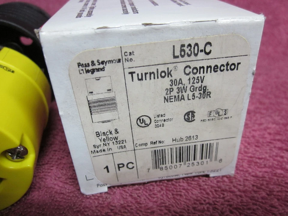 NUEVO Lote 9 piezas Generador de receptáculo de bloqueo Legrand L530-C NEMA L5-30R 30A 125V Foto 2 de 4