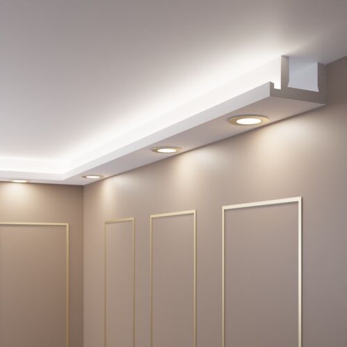 Stuckleiste für indirekte Beleuchtung LED OL-52 Deckenprofil LED - 30 Meter - Bild 1 von 3