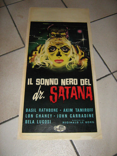 THE BLACK SLEEP OF DOCTOR SATANA,CHANEY,LUGOSI,LOCAND - Picture 1 of 1