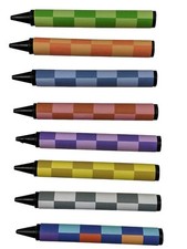 Joe's checkered jumbo crayons collection