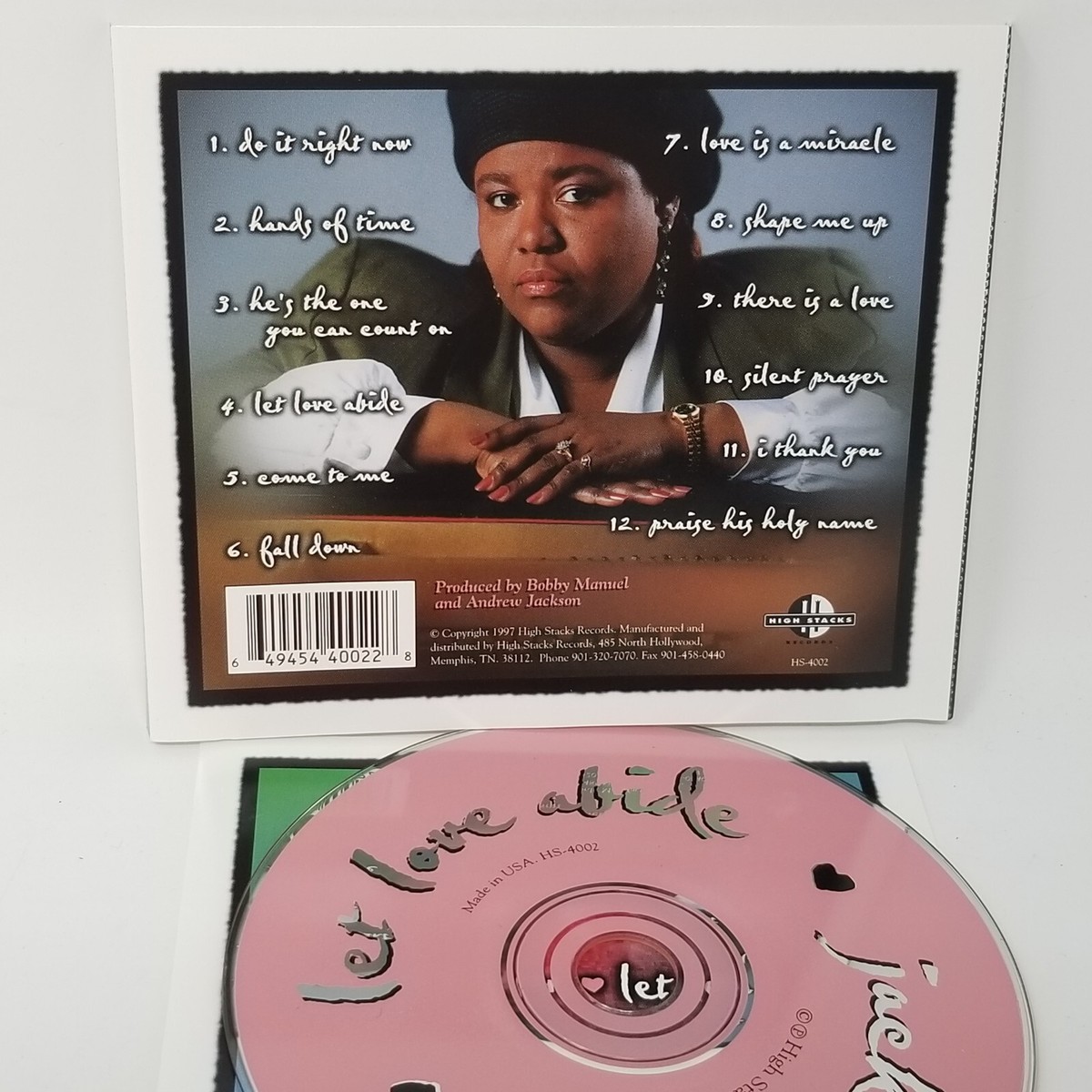 Jackie Johnson Let Love Abide CD Near Mint - Case Mint + Free
