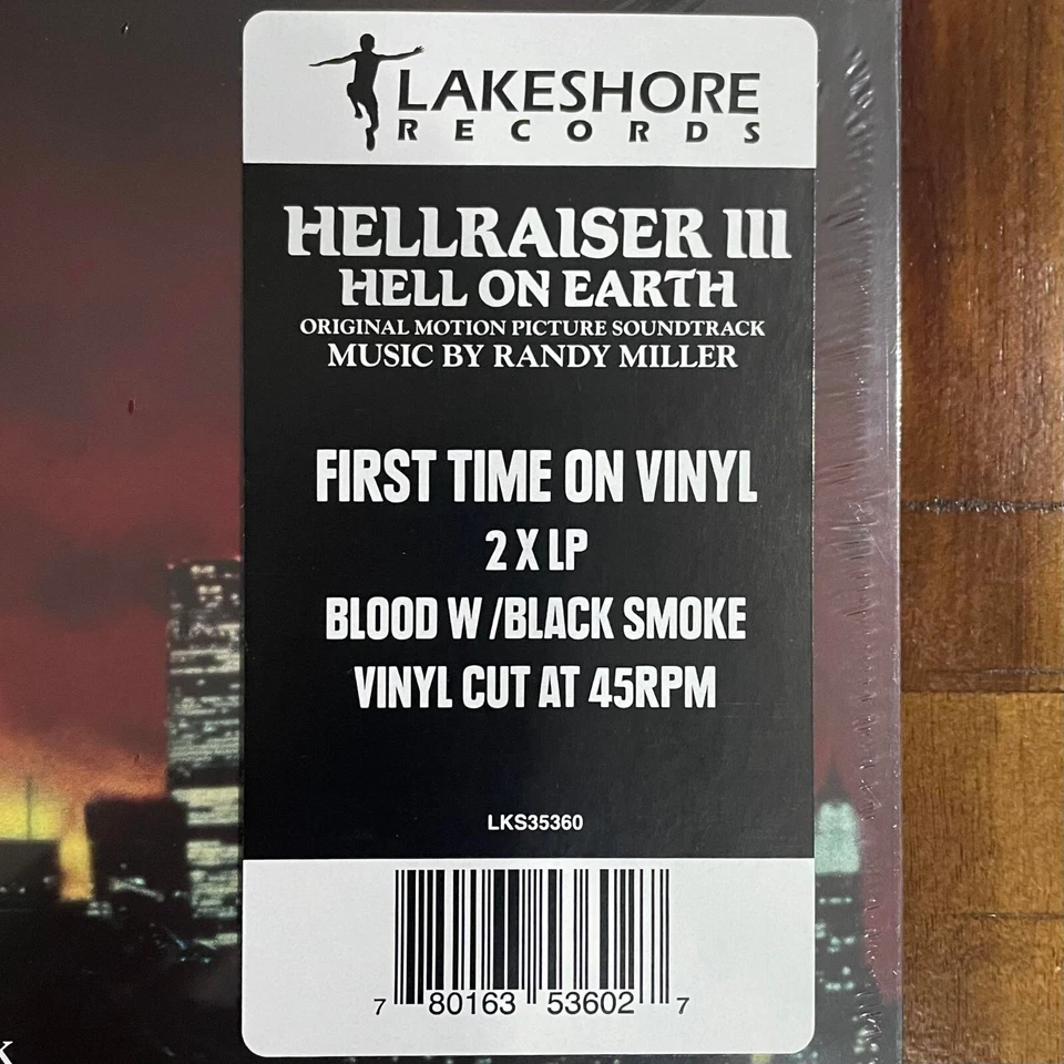 HELLRAISER 3 Horror Movie Soundtrack LTD Coloured (2 LP) Vinyl + New & Sealed - Image 2 of 4