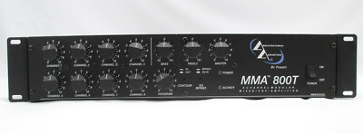 Vintage Peavey MMA 800T 8-Ch Modular Mixer/Preamp + AUX-2 TPM-S2 S