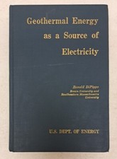 U.S. Dept Of Energy Geothermal Energy As A Source Of Electricity Dipippo #6.5.47