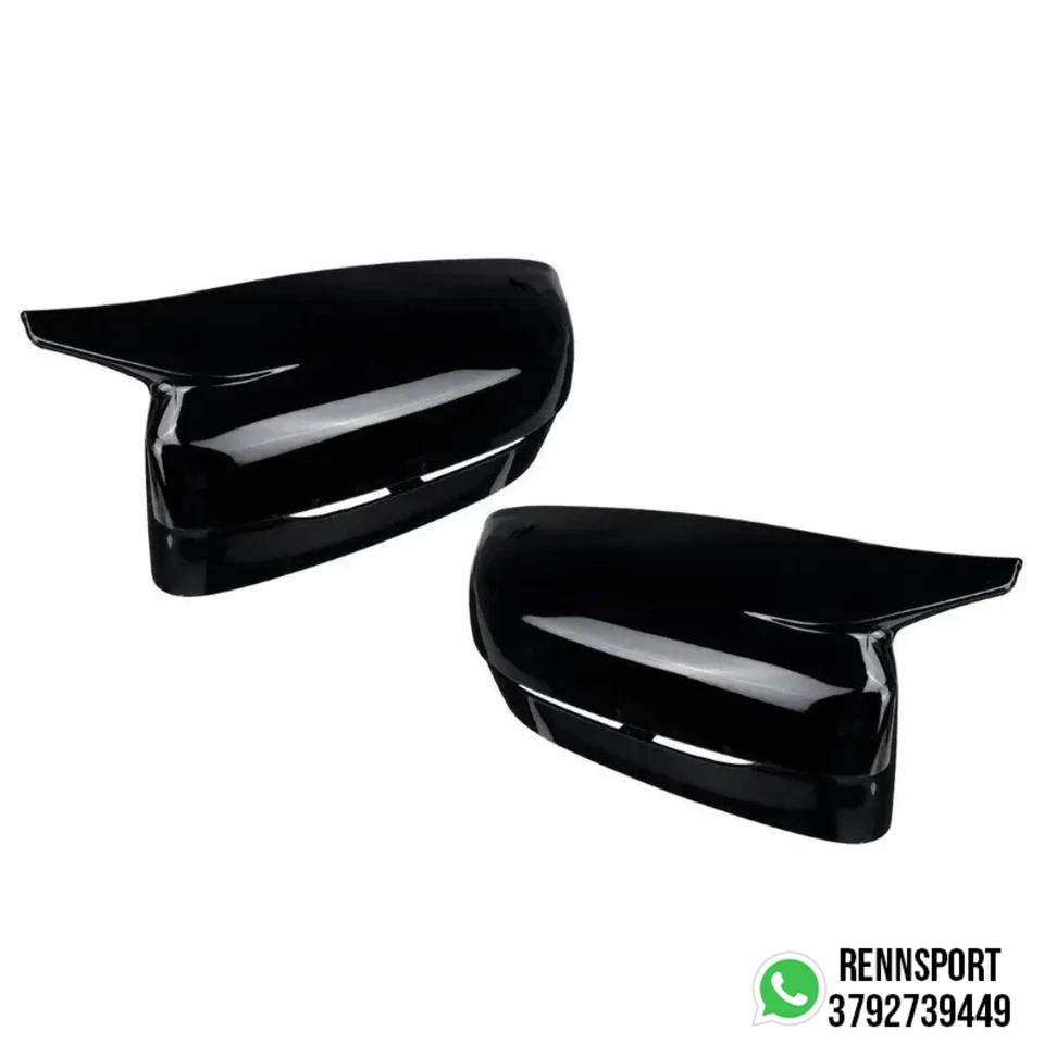 KIT COPPIA CALOTTE SPECCHIETTI MSPORT NERE LUCIDE BMW SERIE 3 G20 G21 G28 320 M3 - Immagine 2 di 3