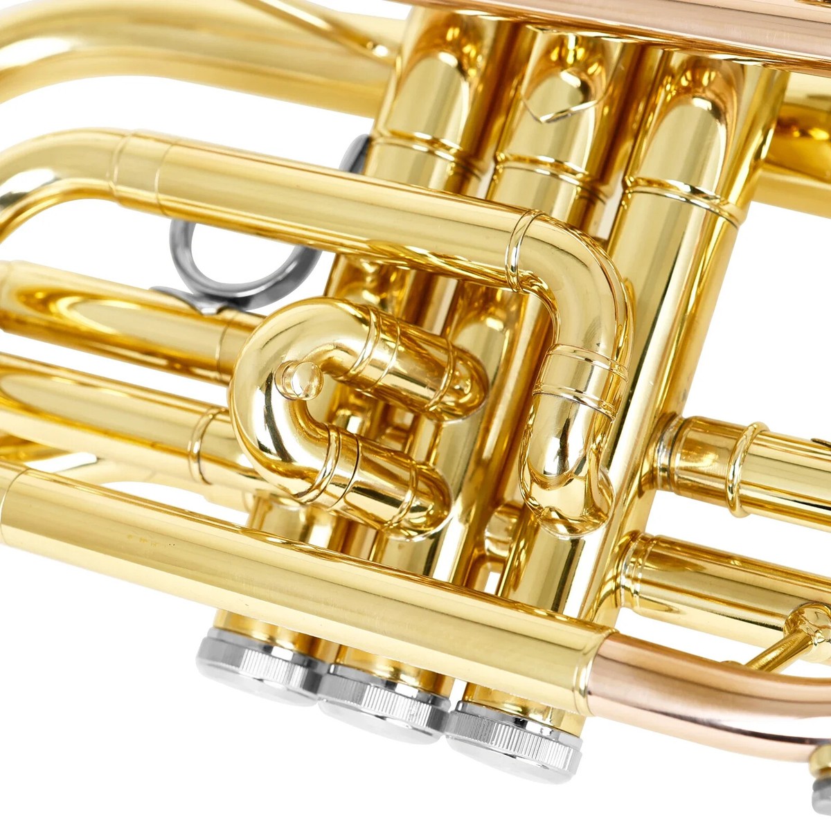 LDS830 Bb Cornet, Gold Plated Brass Instrument Cornet Trumpet With