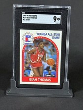 1989-90 NBA Hoops - All-Star #177 Isiah Thomas (HOF) - SGC: 9 Basketball Card