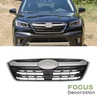 W/Chrome Grill Front Bumper Upper Grille Black For Subaru Outback 2020 21 2022