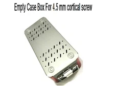 Orthopedic Empty Case Box For 4.5 mm Cortical Screw Surgical Instrument