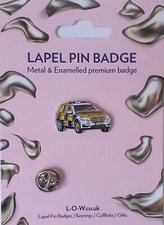 PC Police Car  Metal & Enamelled Novelty Lapel Pin Badge 15-33