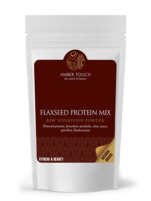 Superfood - FLAXSEED PROTEIN MIX Raw Natural Powder Beauty Vegetarian diet