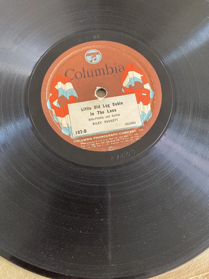 BLUEGRASS - RILEY PUCKETT 78 COLUMBIA 107-D ROCK ALL OUR BABIES TO SLEEP 1924 V - Image 4 of 4