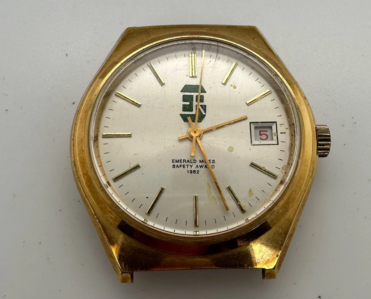 Samuel Gassan Ronda Matic 4138 Automatic Watch Vintage1980s Two Tone Bracelet Gassan | eBay main image 2