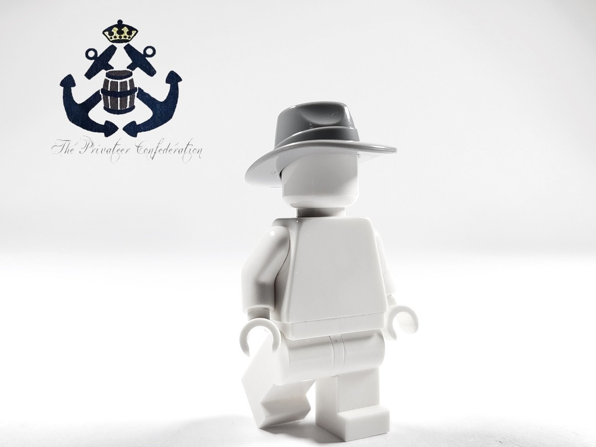 LEGO 2023 Minifigure Light Bluish Gray Fedora Hat For Detective